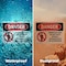 Signmission Barricade Area Do Not Enter Danger Sign, Plastic, 10in W x 7in L, 2PK OS-2PACK-DS-P-710-L-1038 - alternate 7